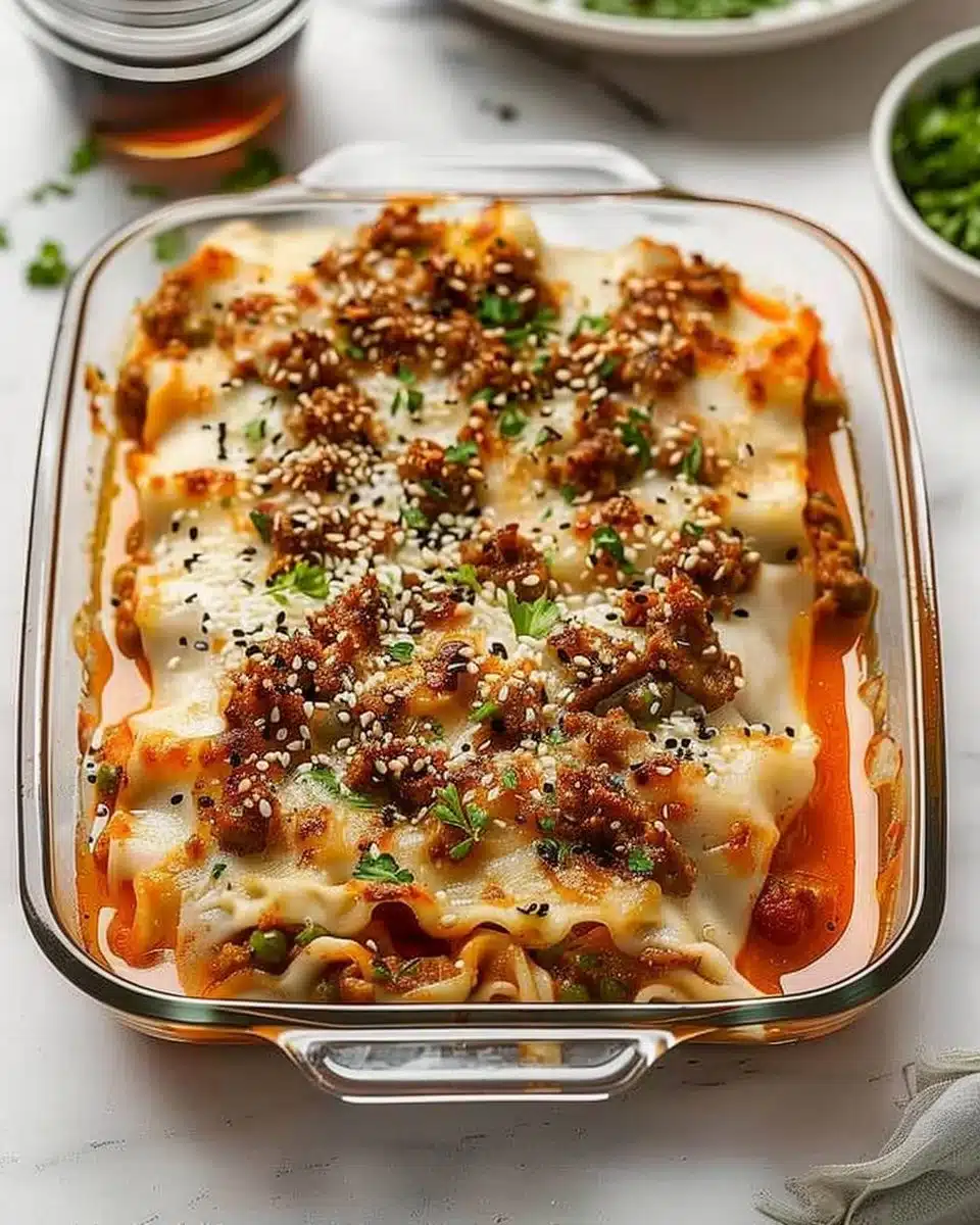 Viral Dumpling Lasagna Recipe