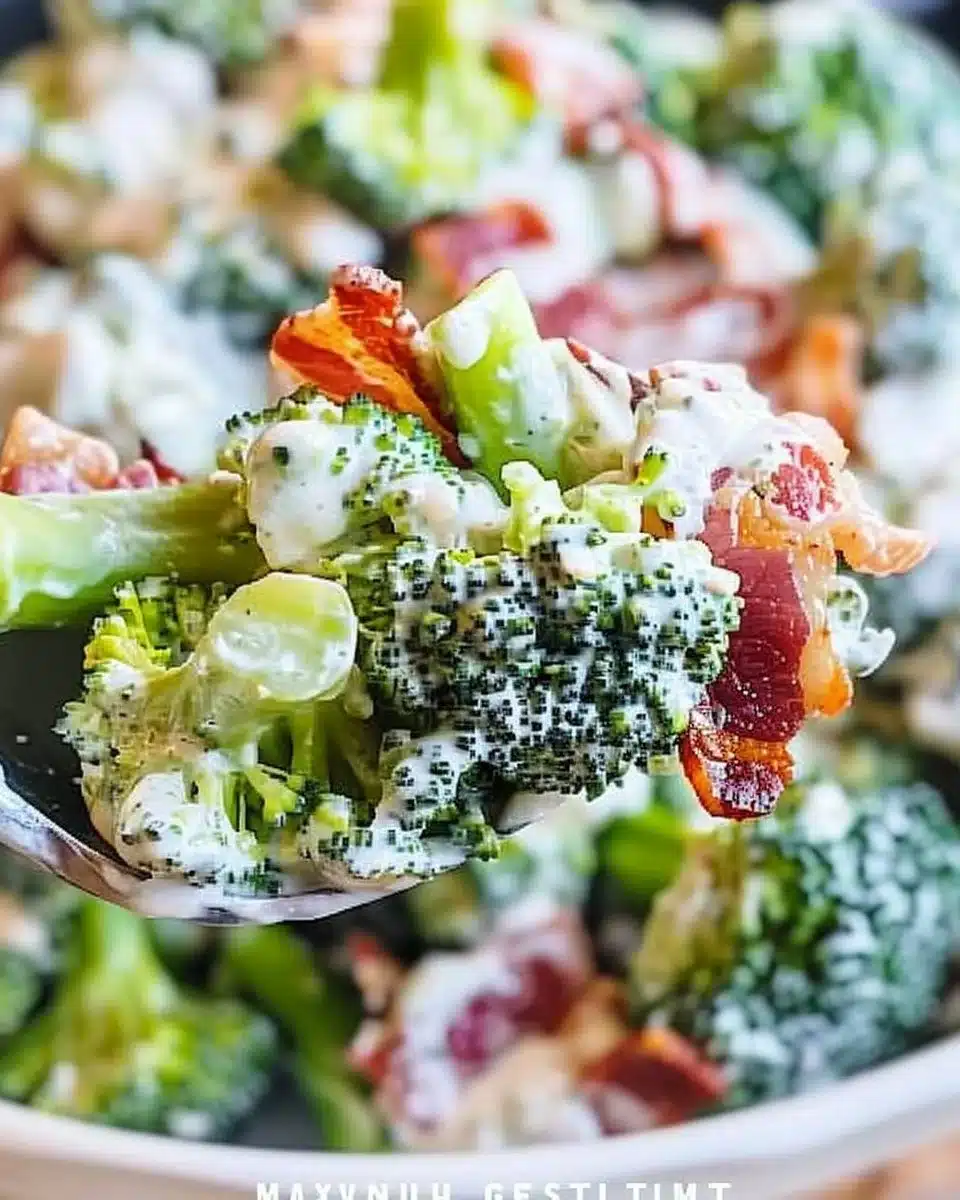 Bacon Ranch Broccoli Salad