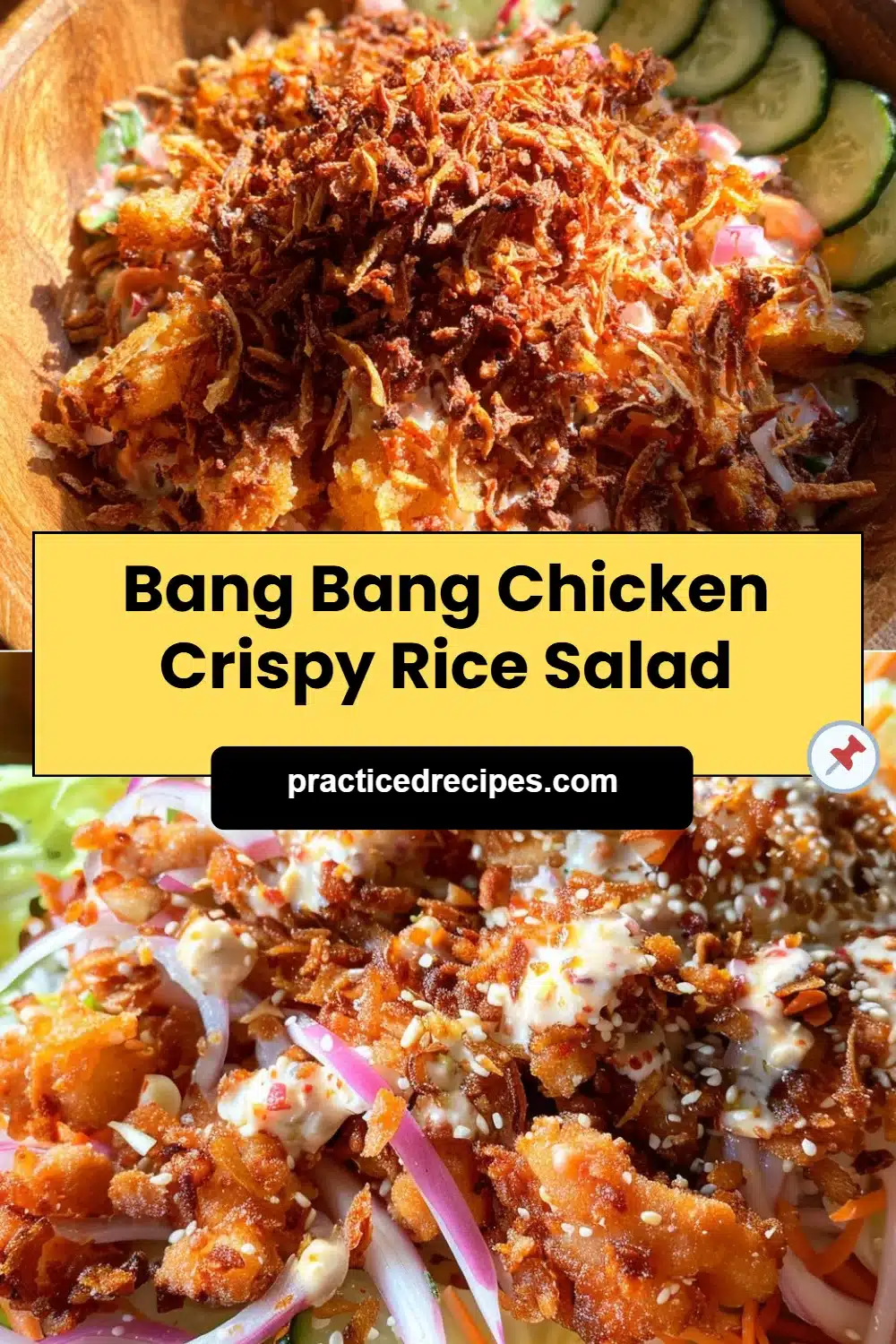 Bang Bang Chicken Crispy Rice Salad