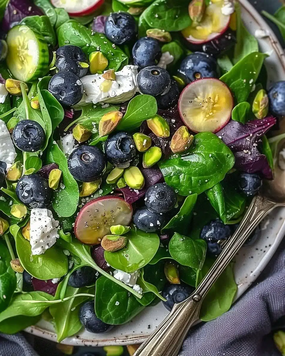 Blueberry Pistachio Spring Salad