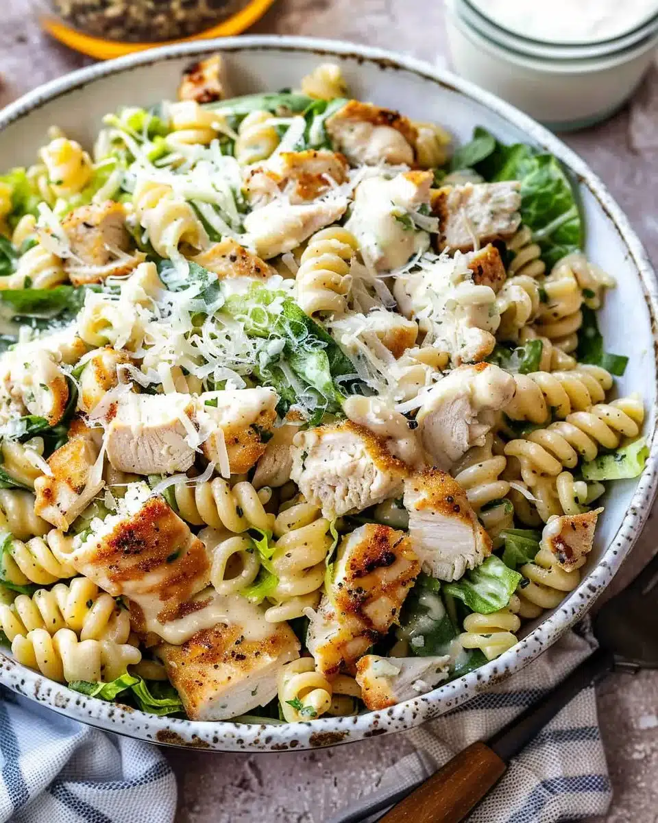 Chicken Caesar Pasta Salad