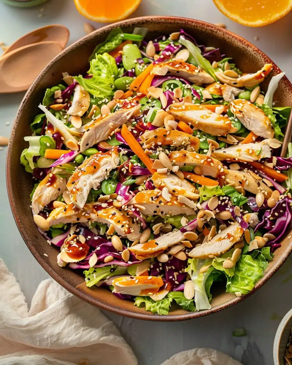 Chopped Chicken Salad with Sesame Dressing