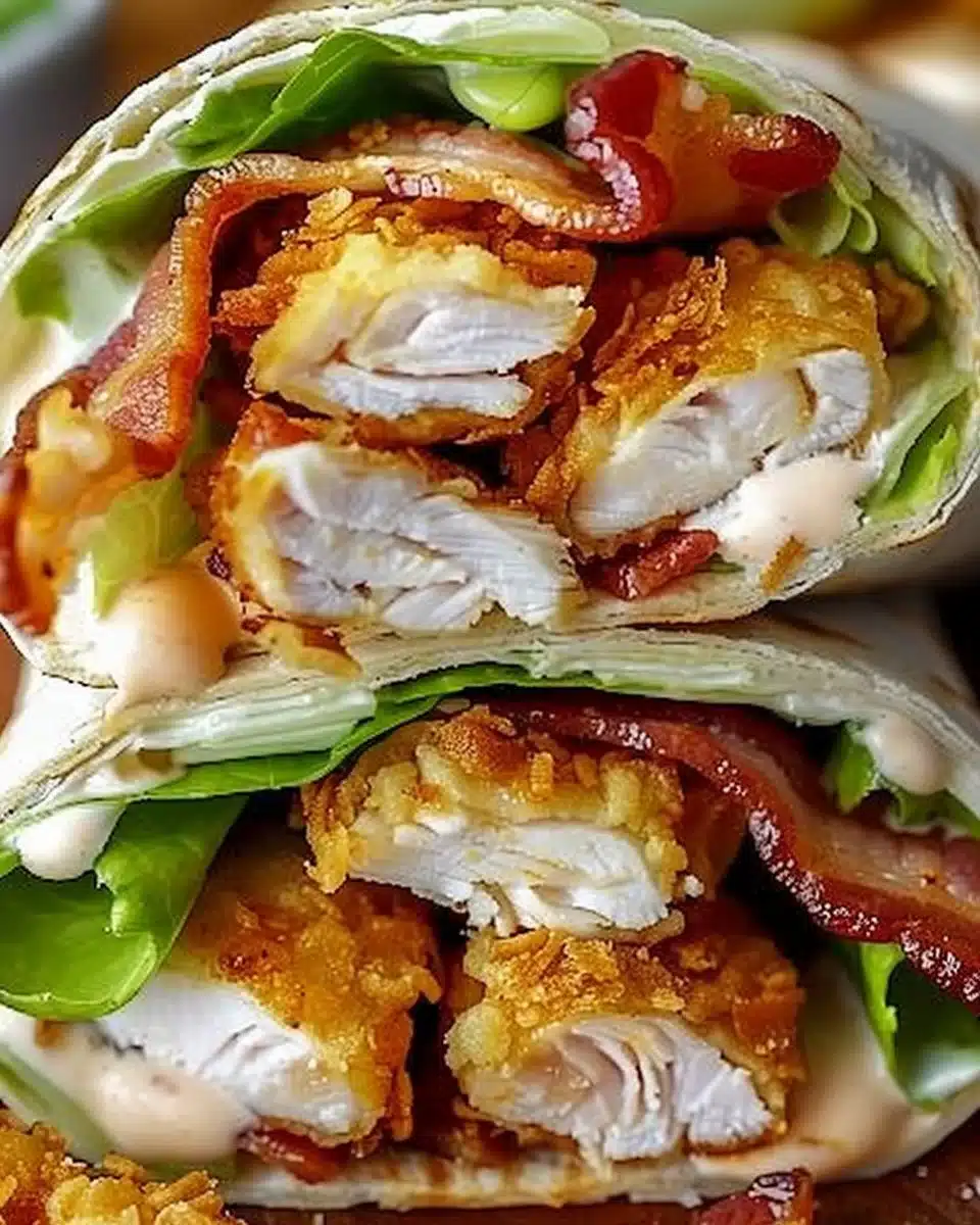 Crispy Chicken Bacon Ranch Wrap