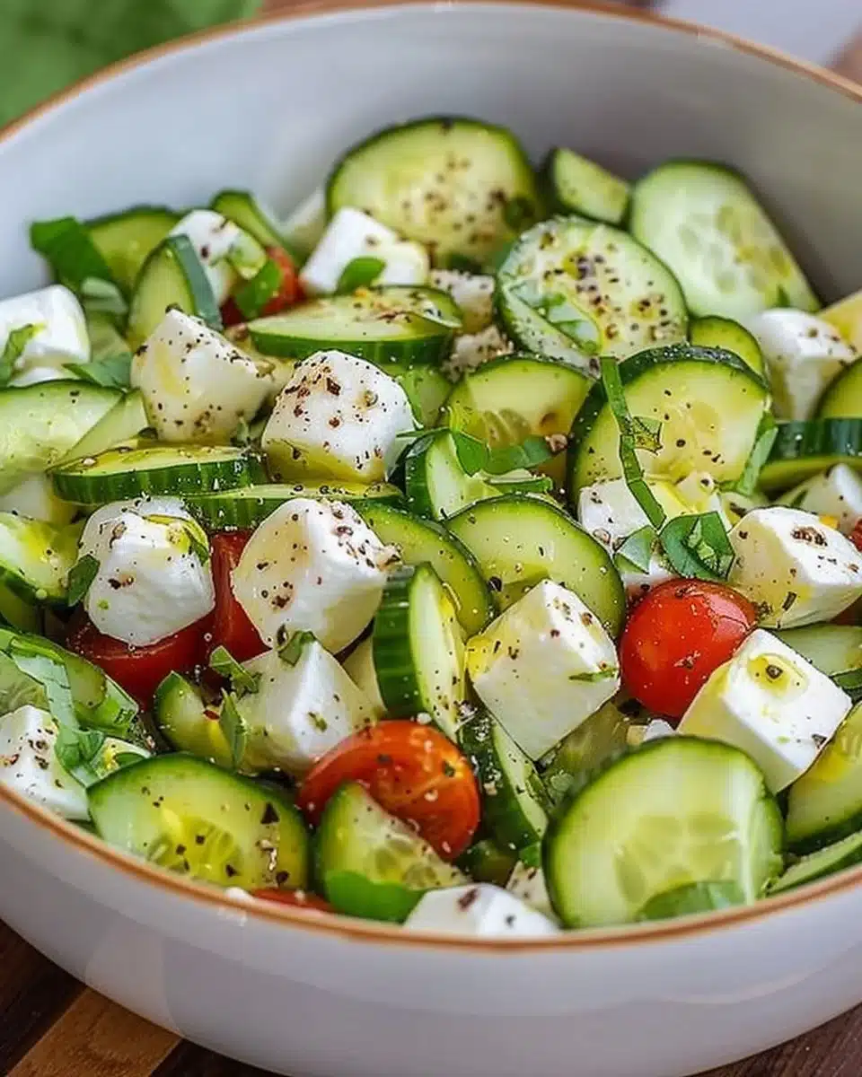 Cucumber Mozzarella Salad