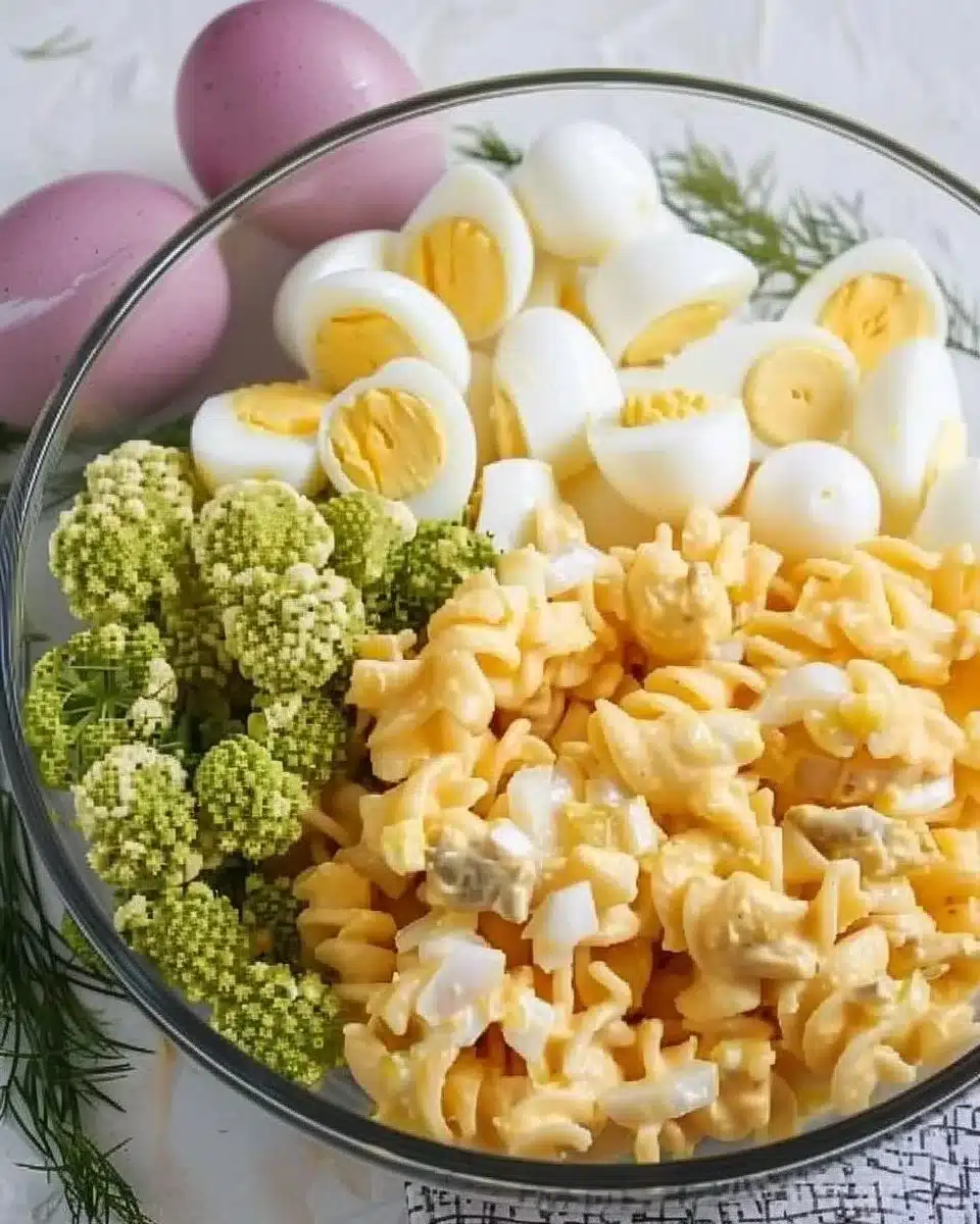 Deviled Egg Pasta Salad