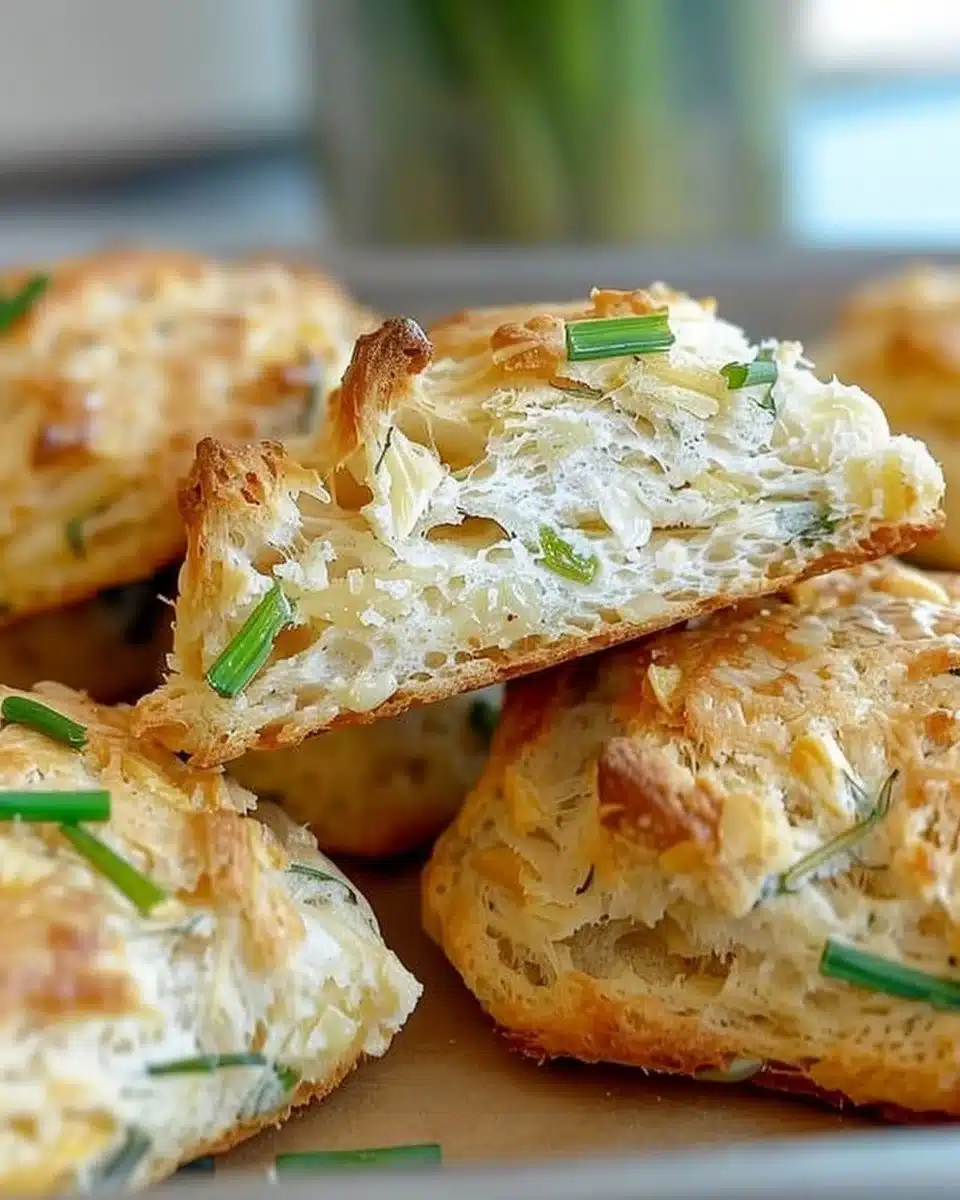 Easy Savory Garlic Scapes Scones