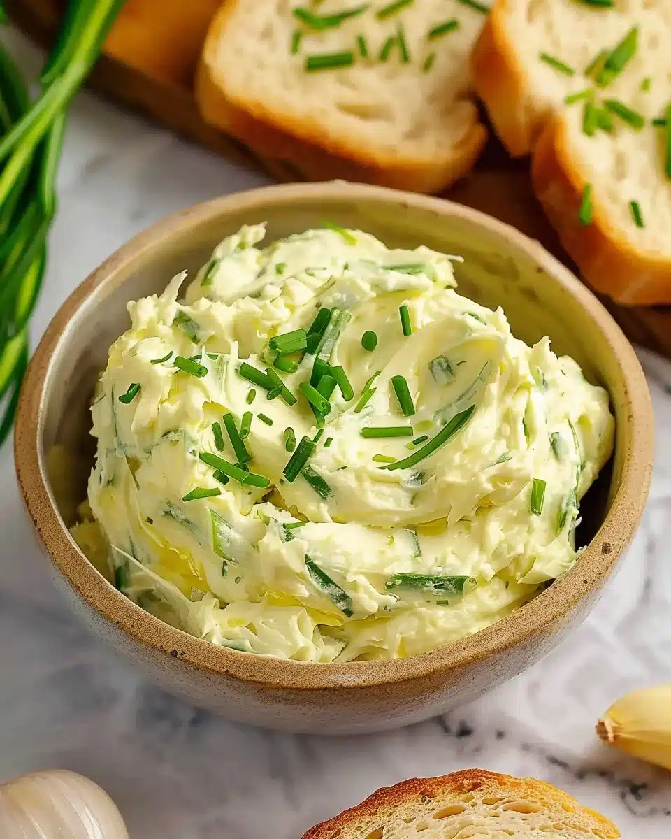 Easy Whipped Garlic Scapes Butter