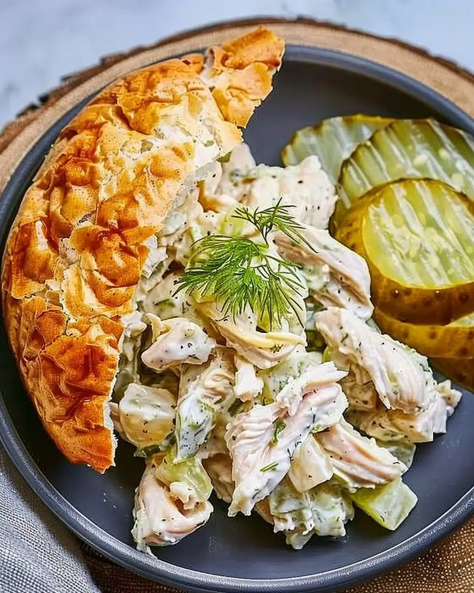 Flavored Dill Pickle Chicken Salad