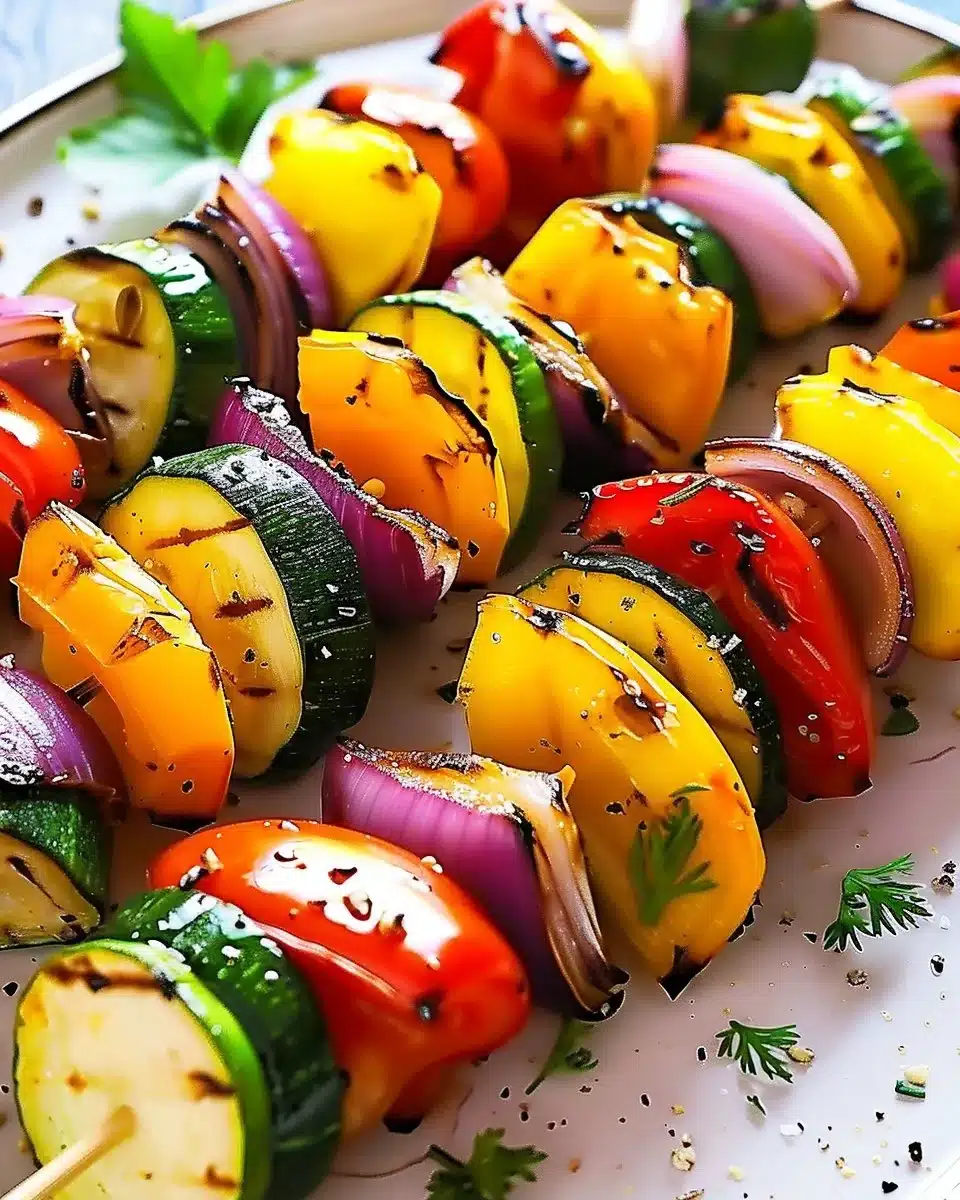 Flavorful Grilled Veggie Skewers