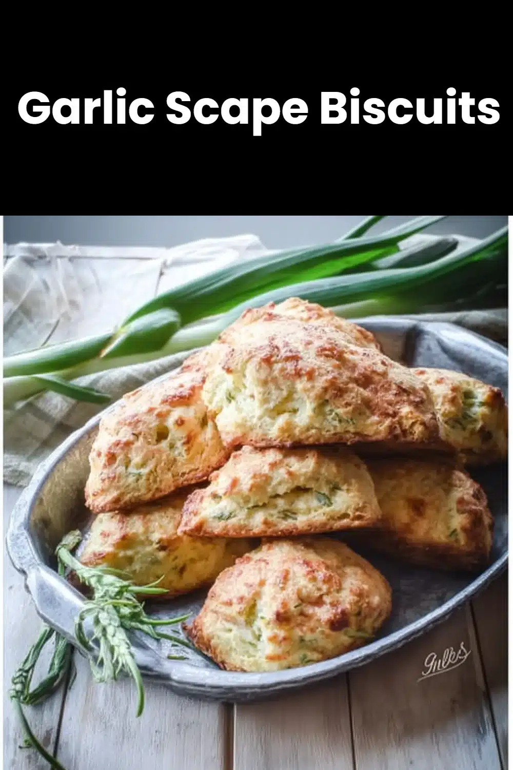Garlic Scape Biscuits