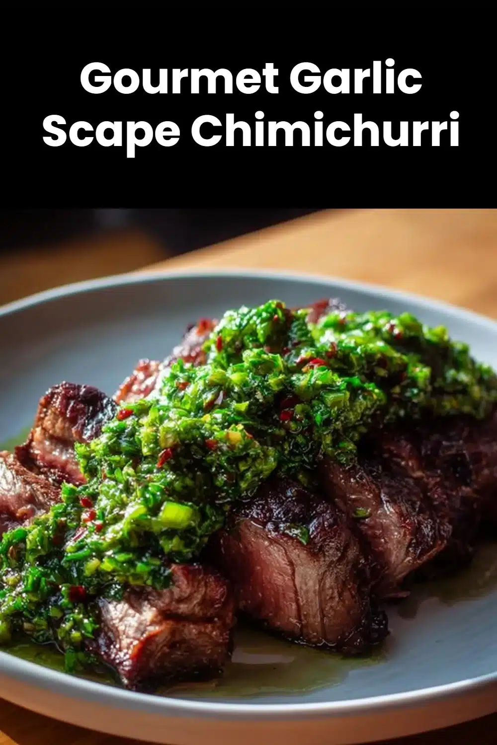 Gourmet Garlic Scape Chimichurri