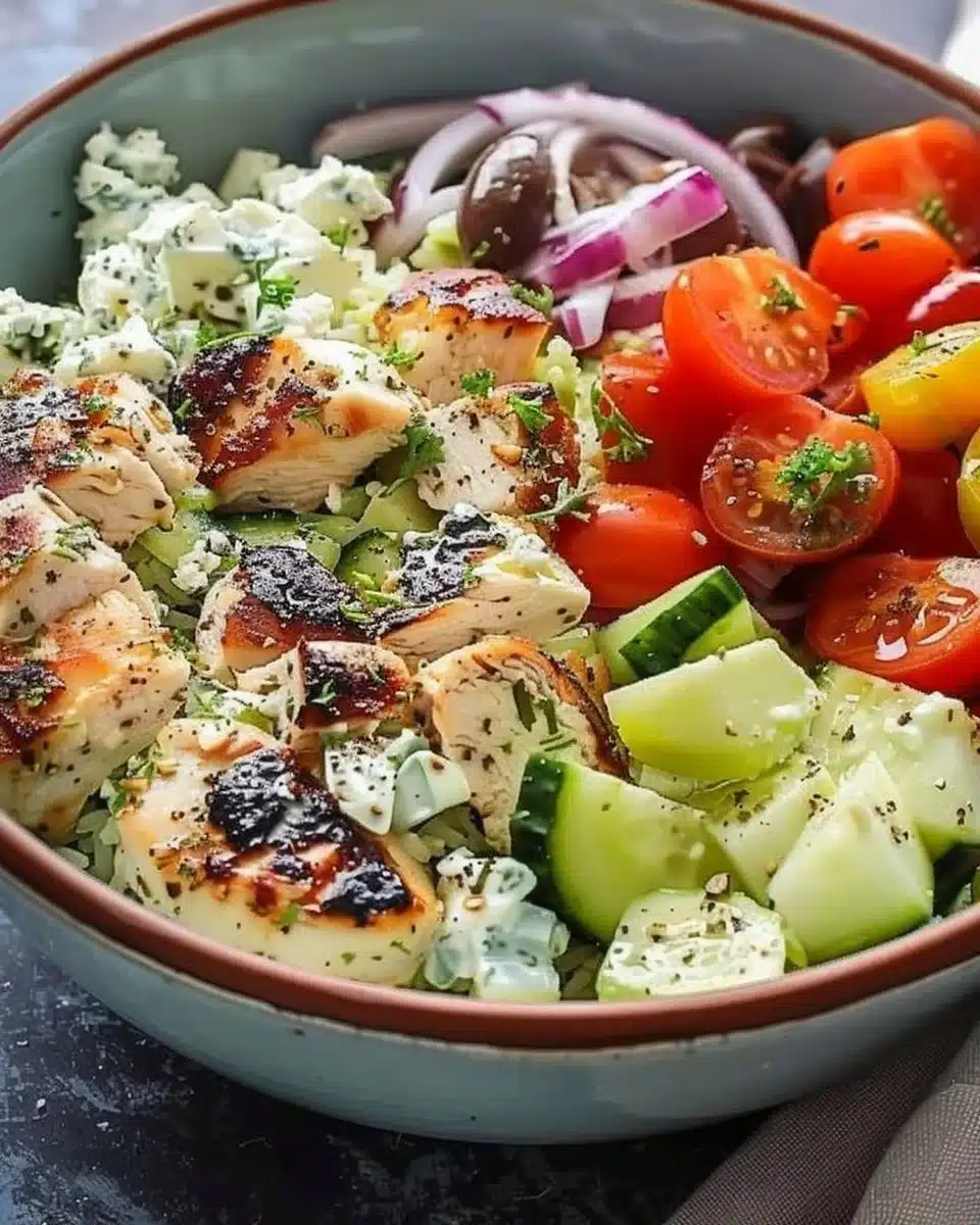 Greek Chicken Bowls