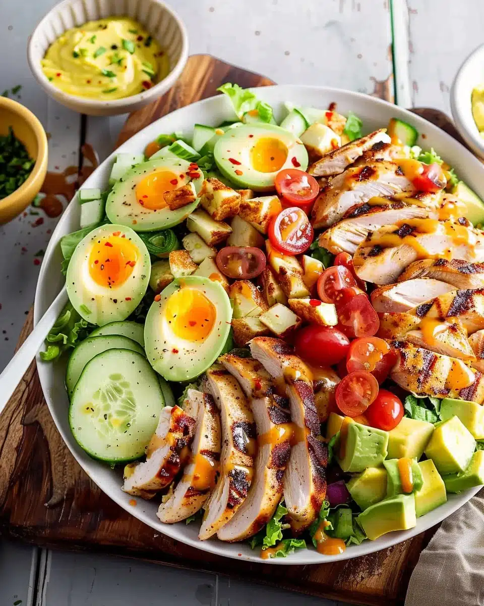 Grilled Chicken Cobb Salad with Honey Dijon