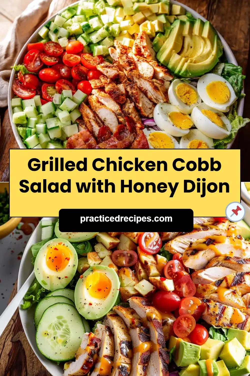 Grilled Chicken Cobb Salad with Honey Dijon