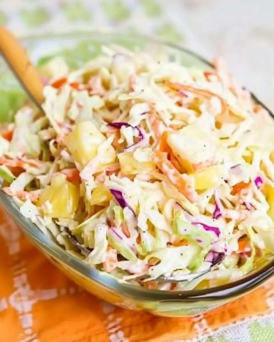 Hawaiian Pineapple Coleslaw