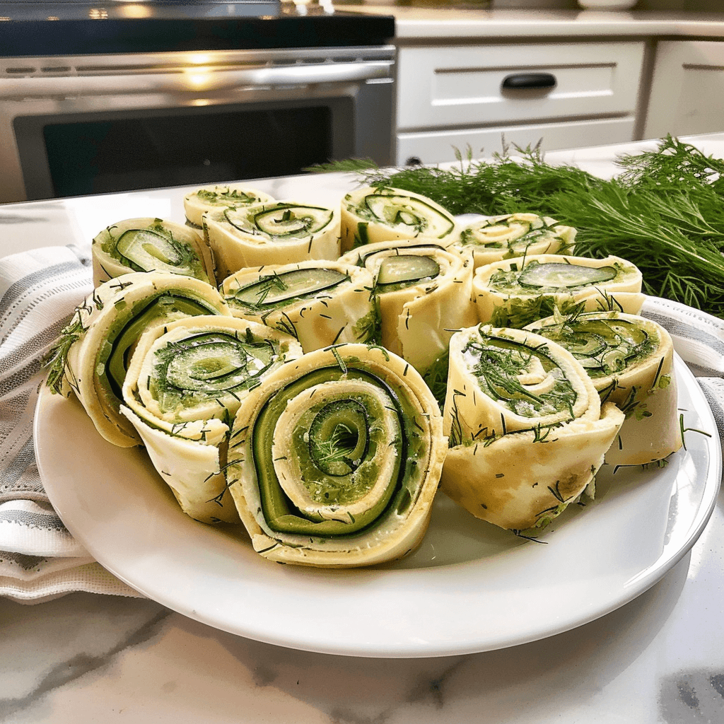 Light and Refreshing Cucumber Dill Pinwheels