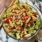 Easy High Protein BLT Pasta Salad