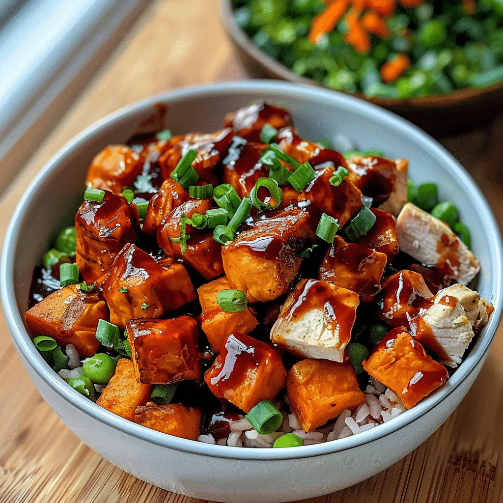 BBQ Chicken Sweet Potato Bowl: Quick Healthy Meal