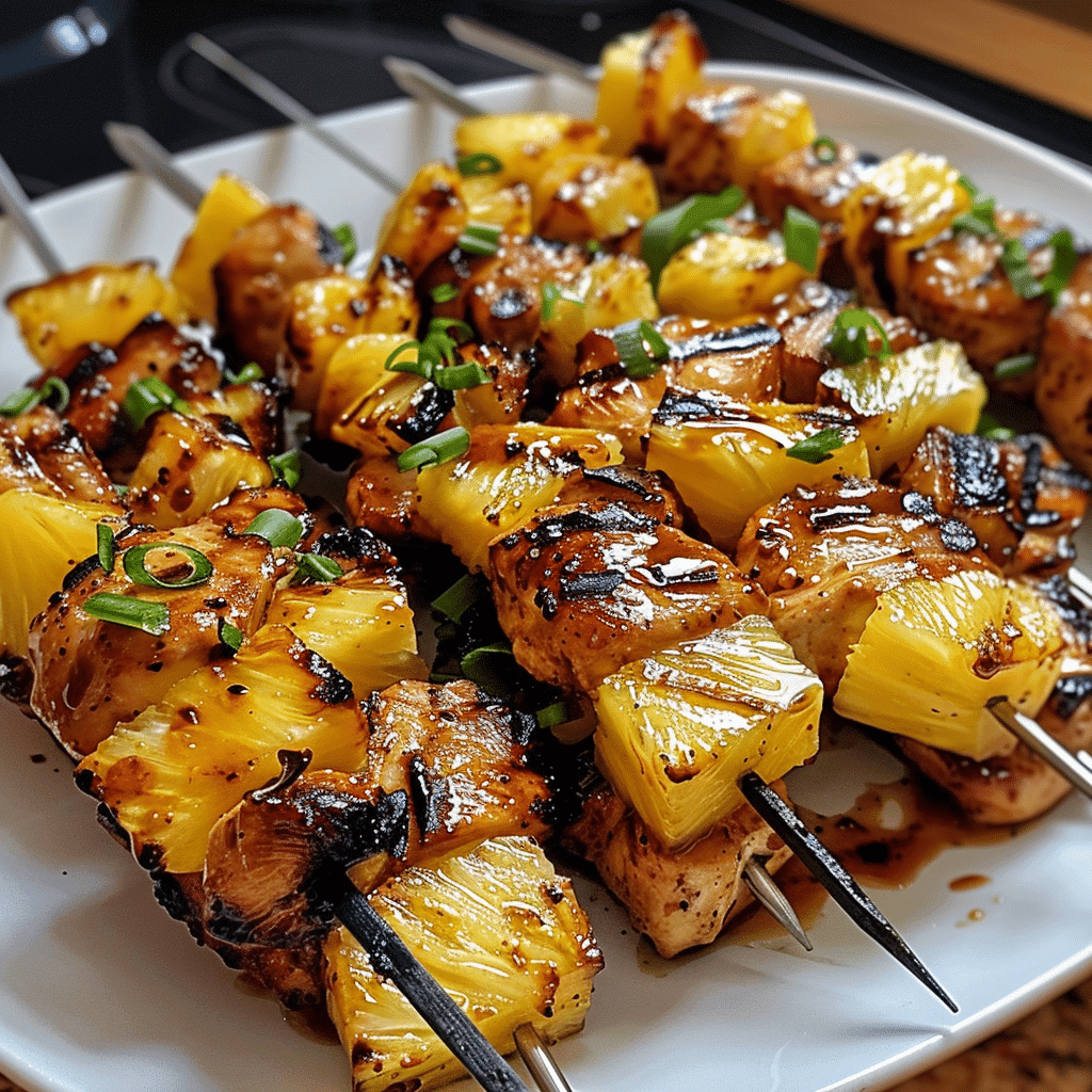 Grilled Pineapple Chicken Kabobs: dazzling fusion skewers