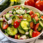 Quick Italian Cucumber Salad Recipe