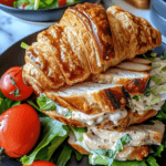 Chicken Caesar Croissant Sandwich Recipe