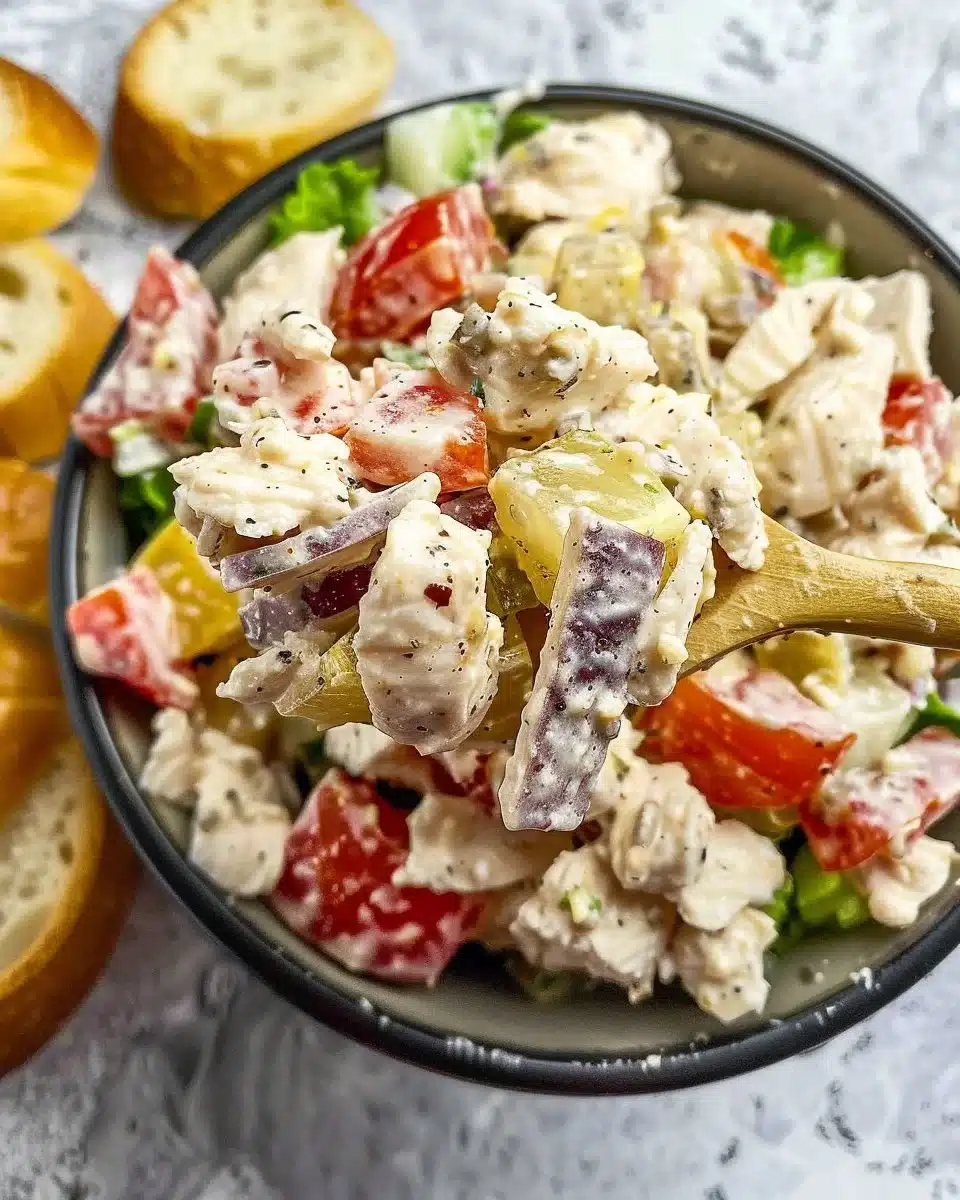 Italian Grinder Chicken Salad