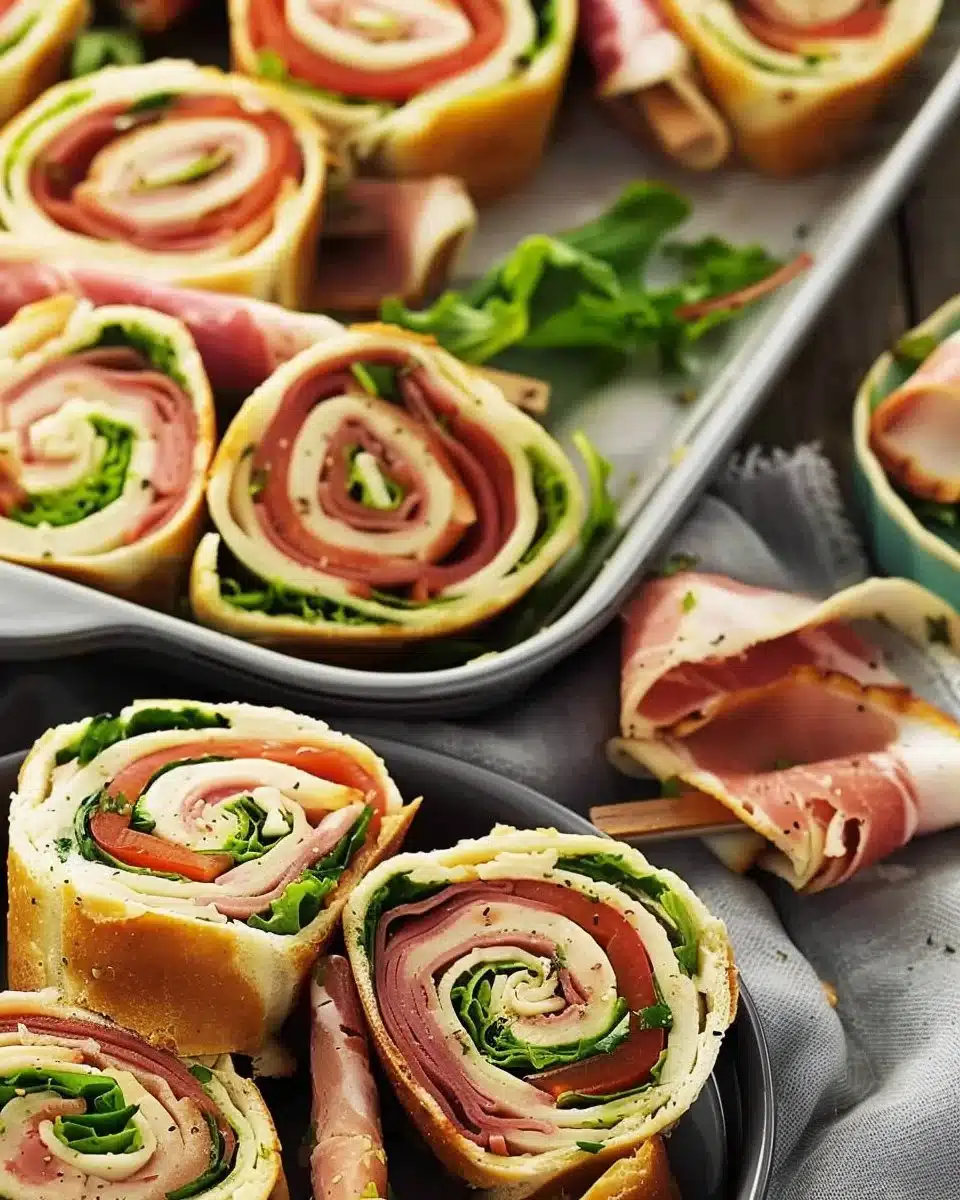 Italian Pinwheel Sandwiches
