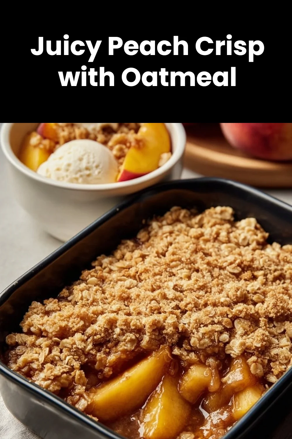 Juicy Peach Crisp with Oatmeal