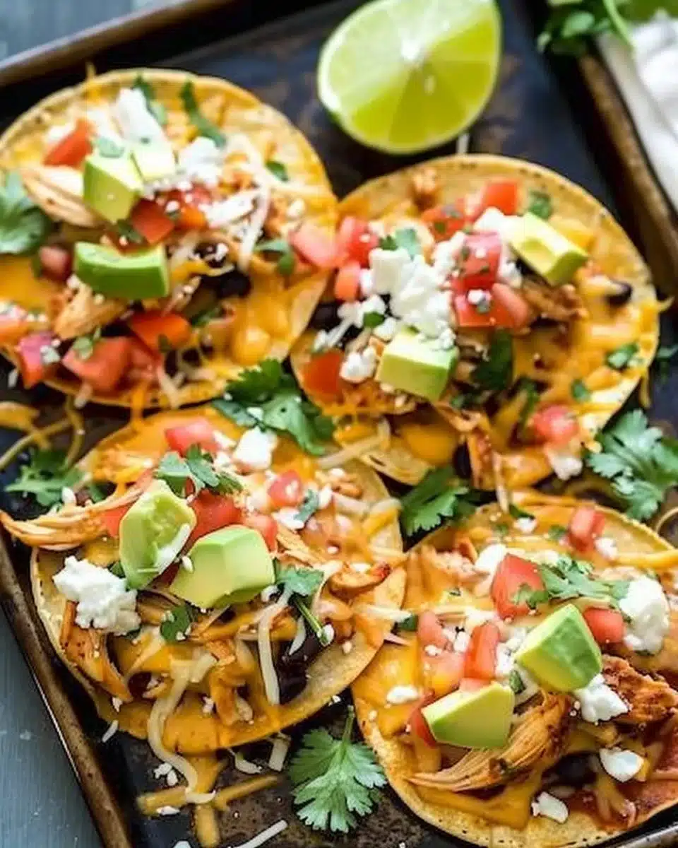 Mexican Rotisserie Chicken Tostadas