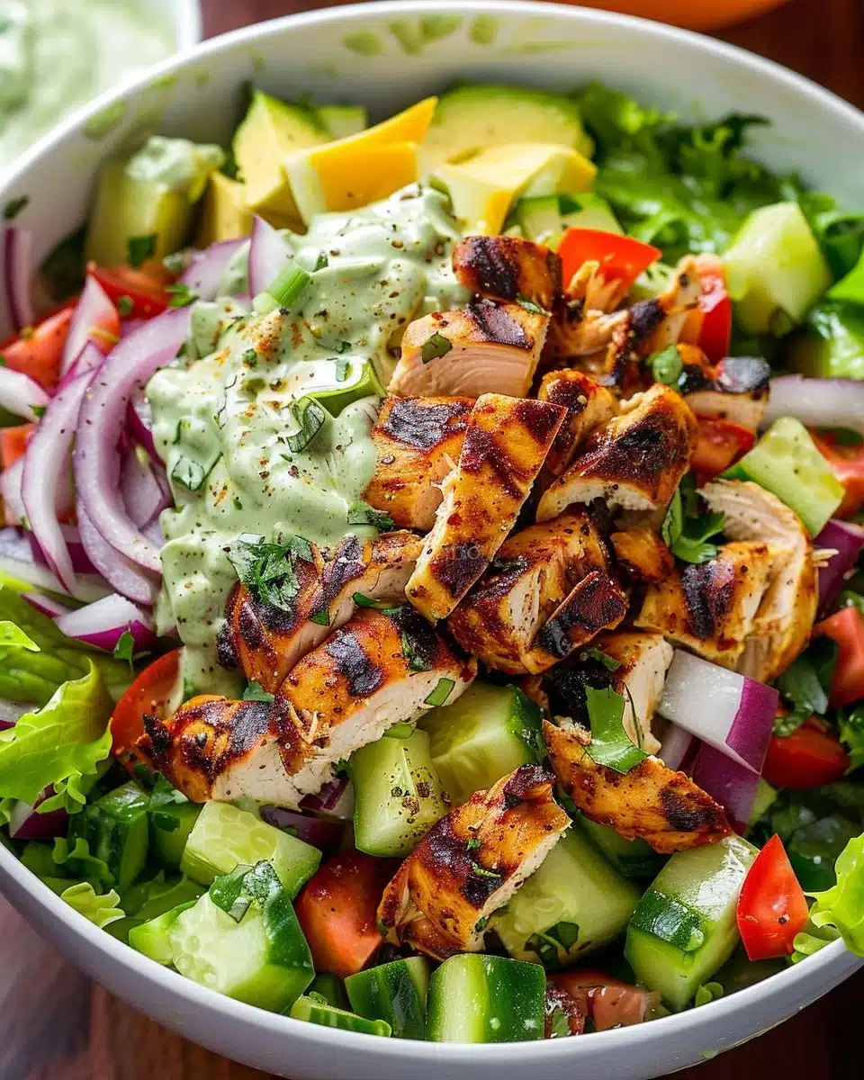 Peruvian Grilled Chicken Salad