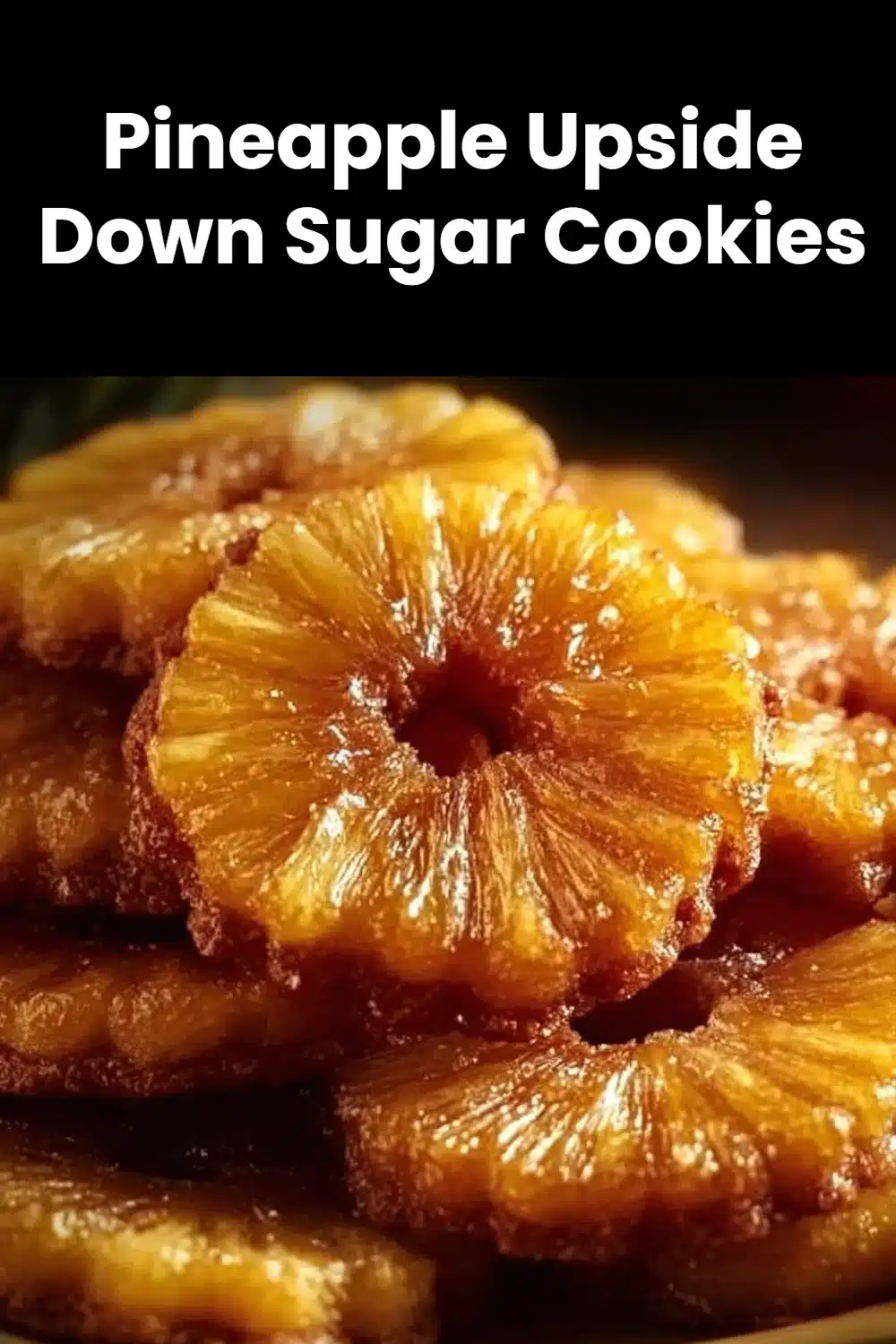 Pineapple Upside Down Sugar Cookies