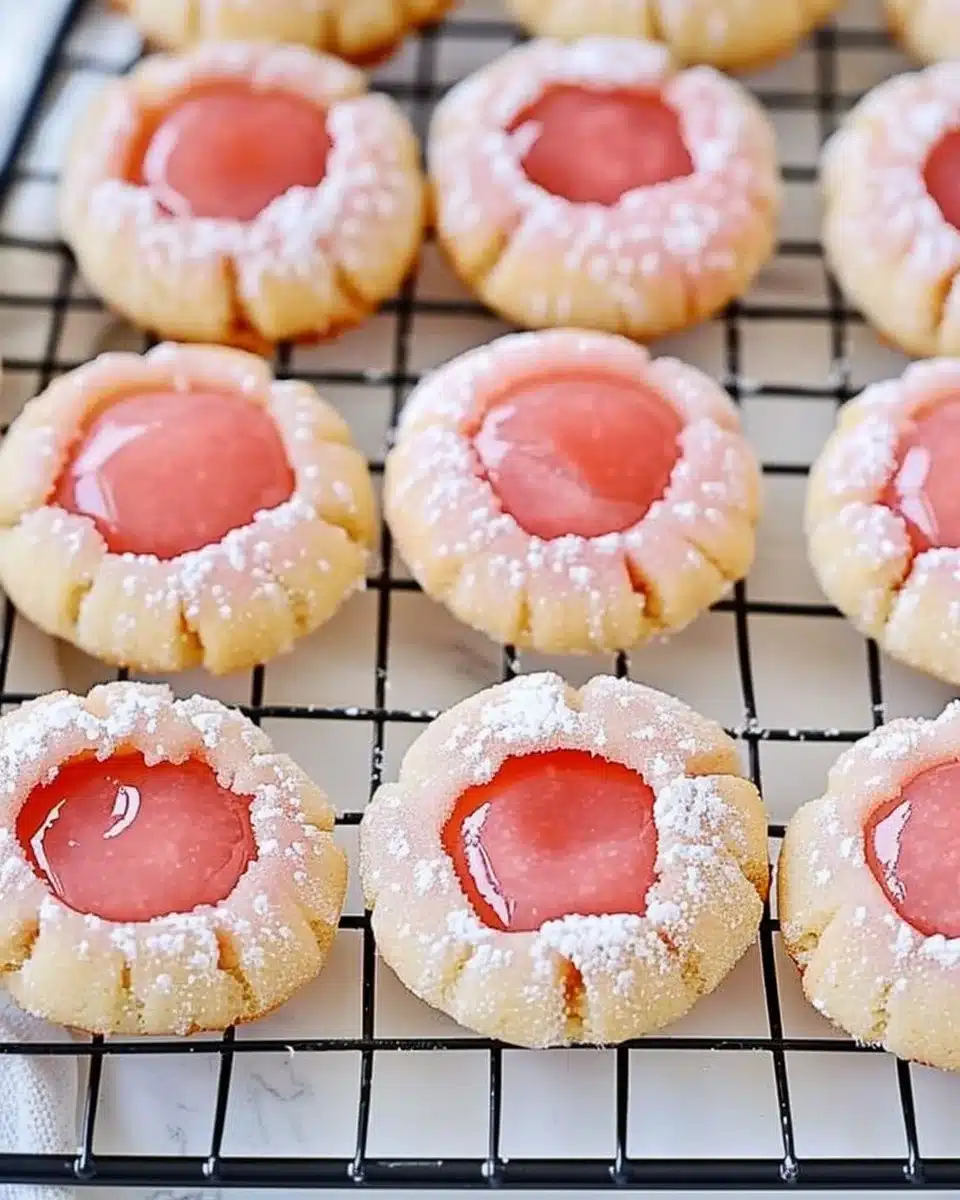 Pink Lemonade Thumbprint Cookies