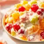 Colorful Spring Fruit Salad with assorted fresh fruits in a bowl