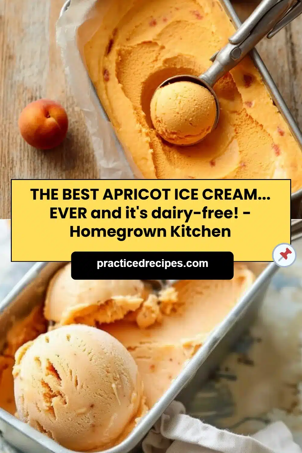 THE BEST APRICOT ICE CREAM... EVER and it's dairy-free! - Homegrown Kitchen