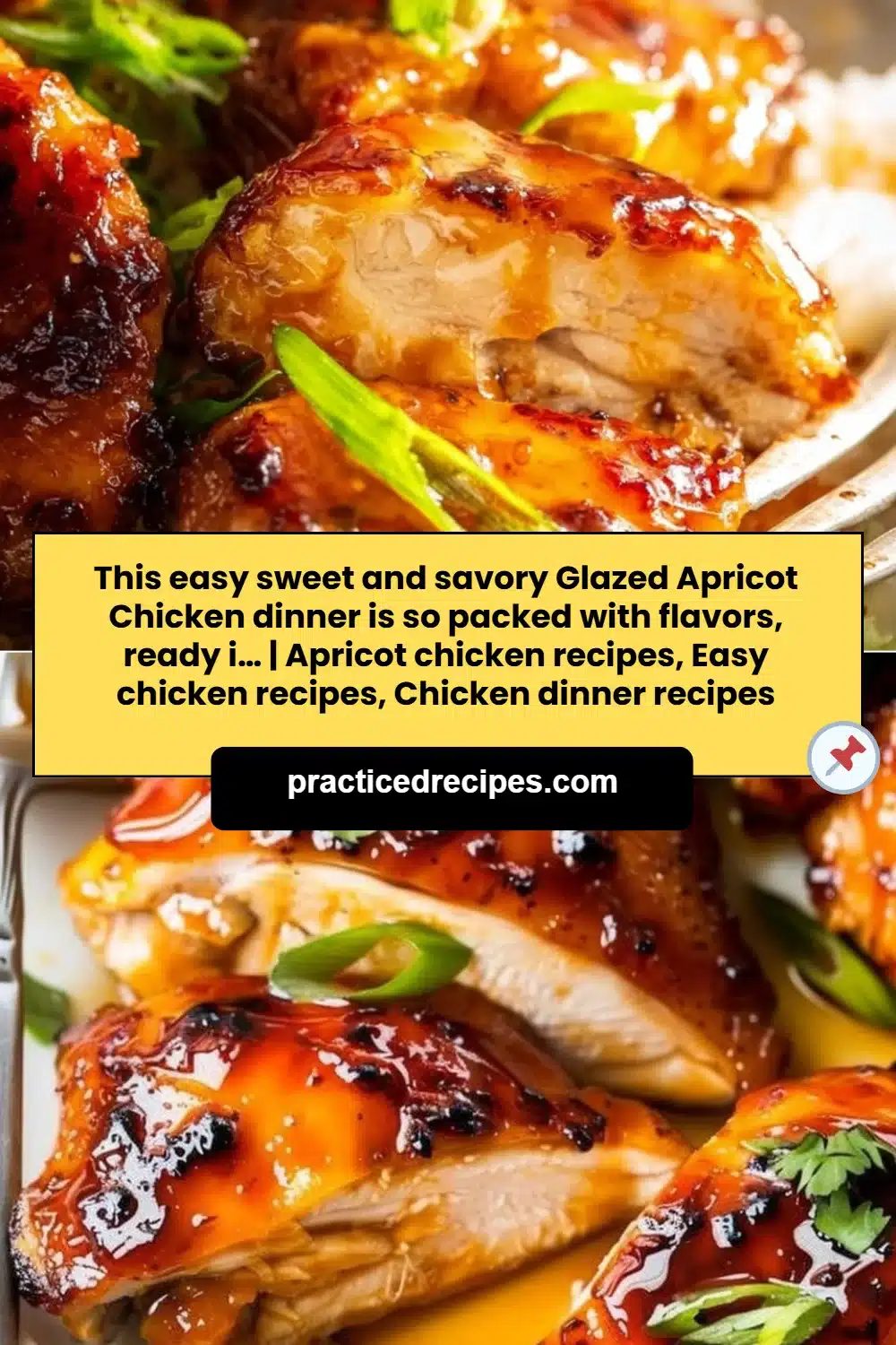 This easy sweet and savory Glazed Apricot Chicken dinner is so packed with flavors, ready i… | Apricot chicken recipes, Easy chicken recipes, Chicken dinner recipes