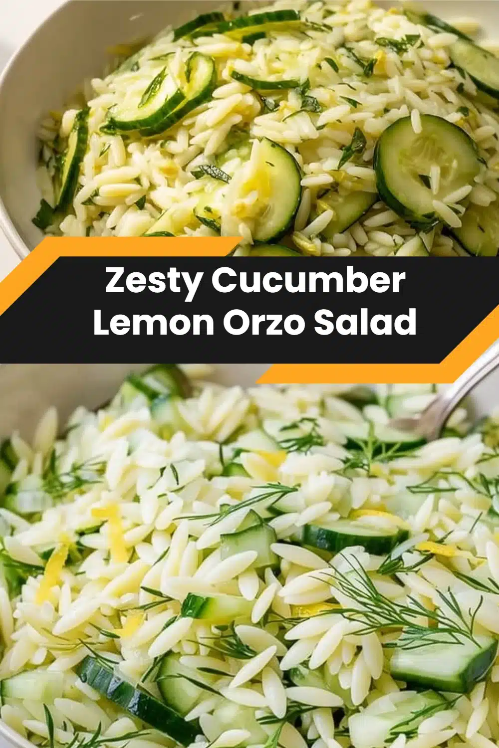 Zesty Cucumber Lemon Orzo Salad