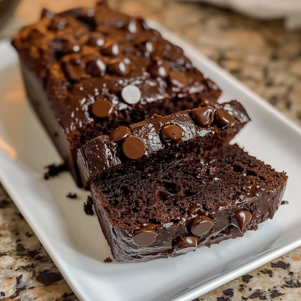 Indulgent Chocolate Zucchini Bread with Sour Cream