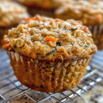 Zucchini Carrot Oatmeal Muffins for Breakfast