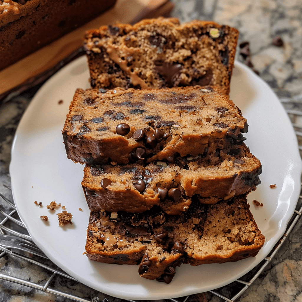 Peanut Butter Chocolate Chip Zucchini Bread