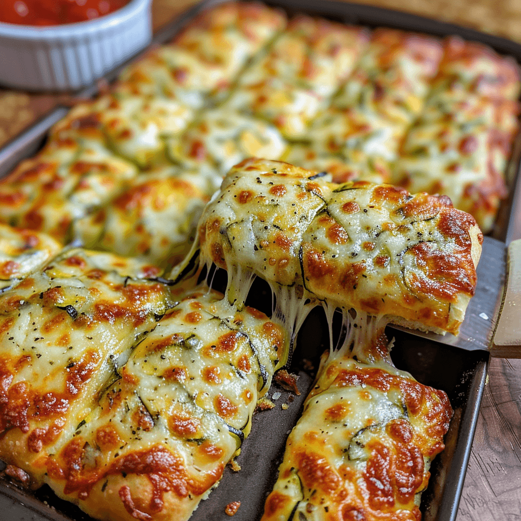 Cheesy Zucchini Breadsticks Recipe