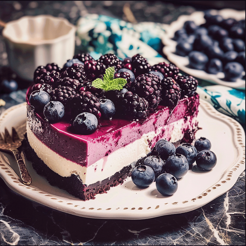 No-Bake Blueberry Cheesecake Delight