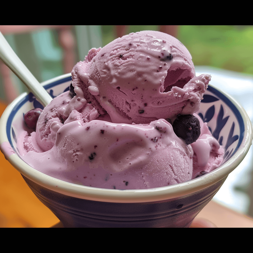 Homemade Huckleberry Ice Cream Recipe