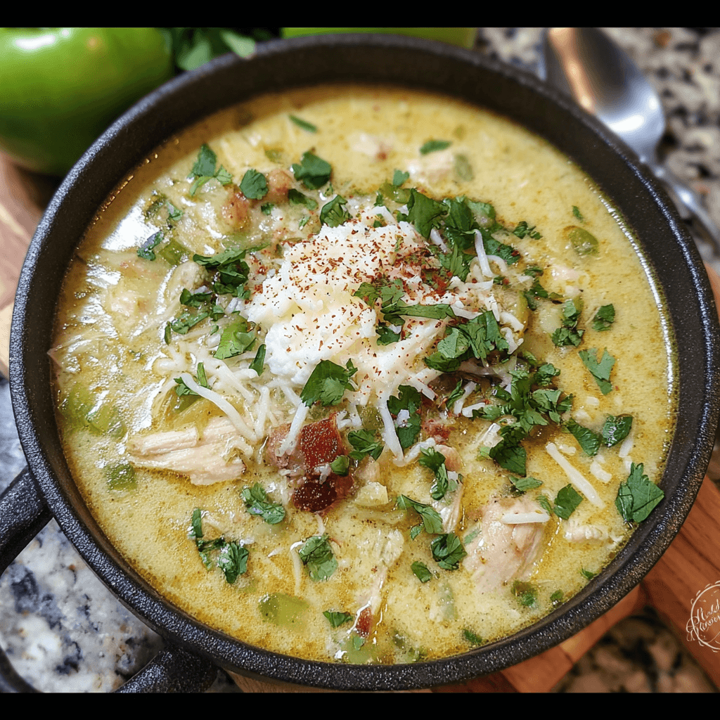 Creamy Green Enchiladas Chicken Soup