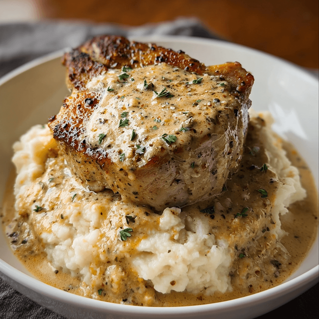 Creamy Ranch Slow-Cooker Pork Chops