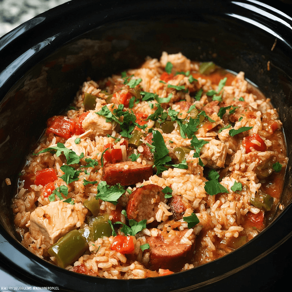 Slow Cooker Chicken Jambalaya