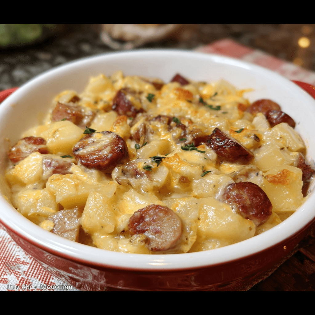 Slow Cooker Sausage Potato Casserole