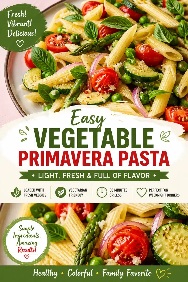 Bright and Fresh Pasta Primavera Recipe You’ll Love