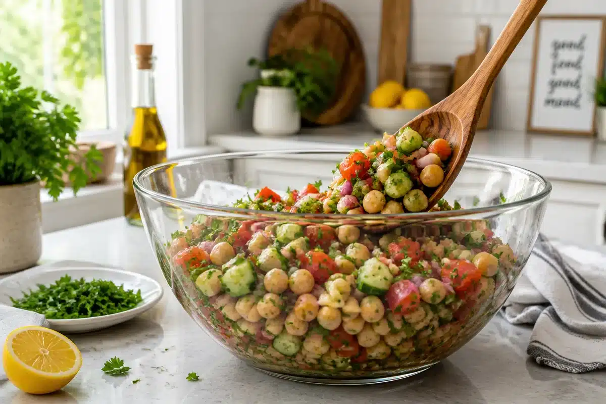 Chickpea Cucumber Salad