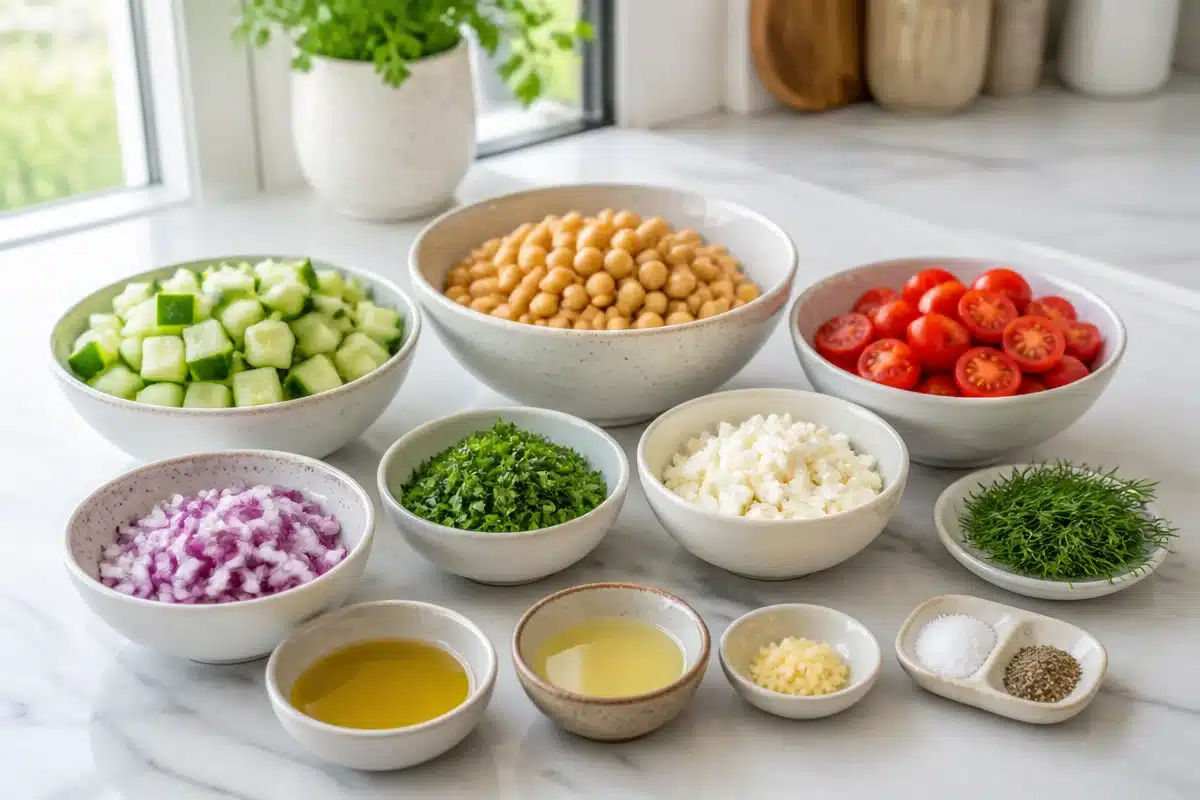 Chickpea Cucumber Salad That's Fresh and Full of Flavor