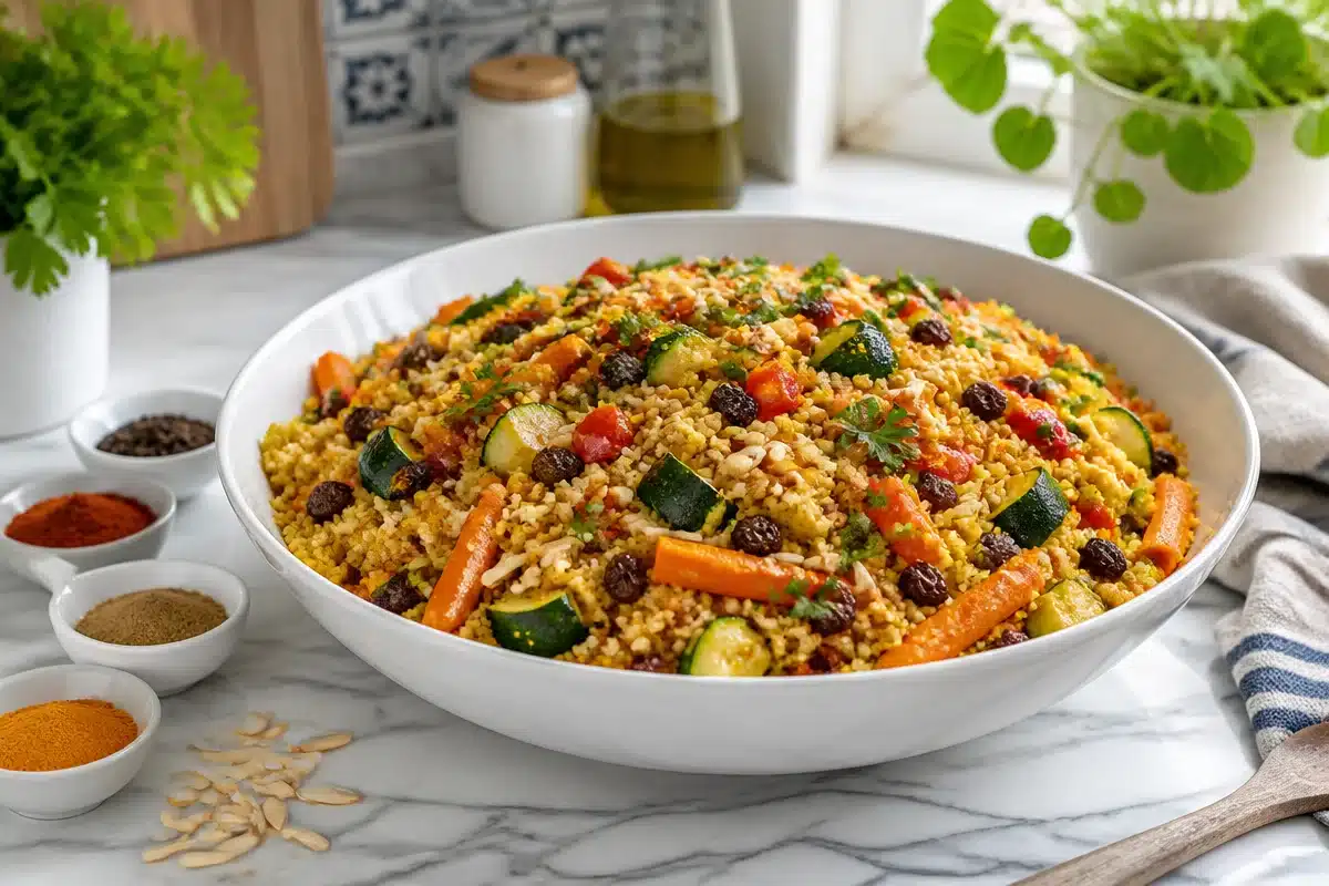 Couscous with Roasted Vegetables: A Flavorful Easy Delight